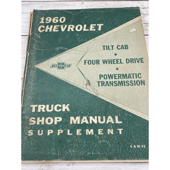 1960 Chevrolet Truck Shop Manual Supplement Tilt Cab Four Wheel Drive Power Tran - Picture 2 of 10